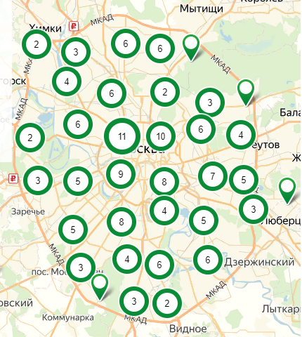 Карта пунктов сдэк в москве